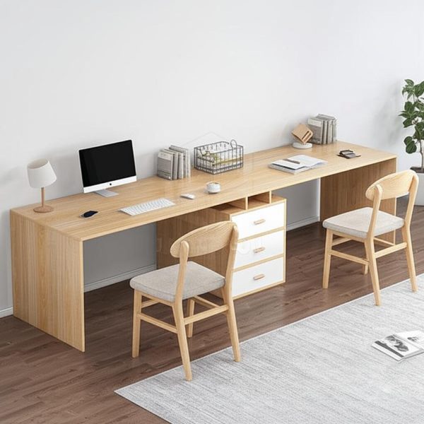 Bàn làm việc đôi có hộc giữa BLV52