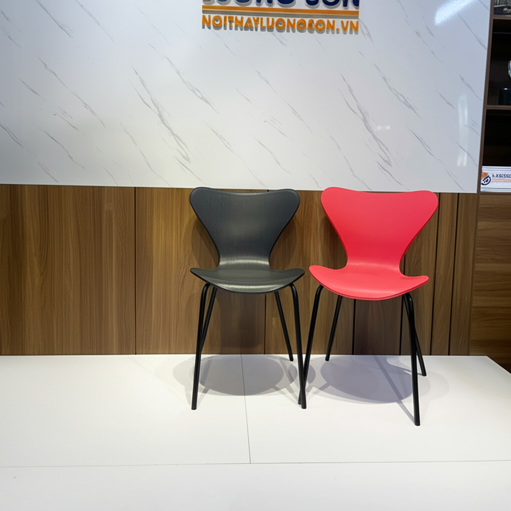 Ghế Thiên Nga Chân Sơn Đen - Góc nhìn 5