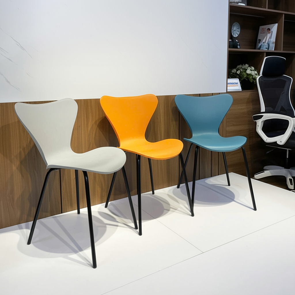 Ghế Thiên Nga Chân Sơn Đen - Góc nhìn 1