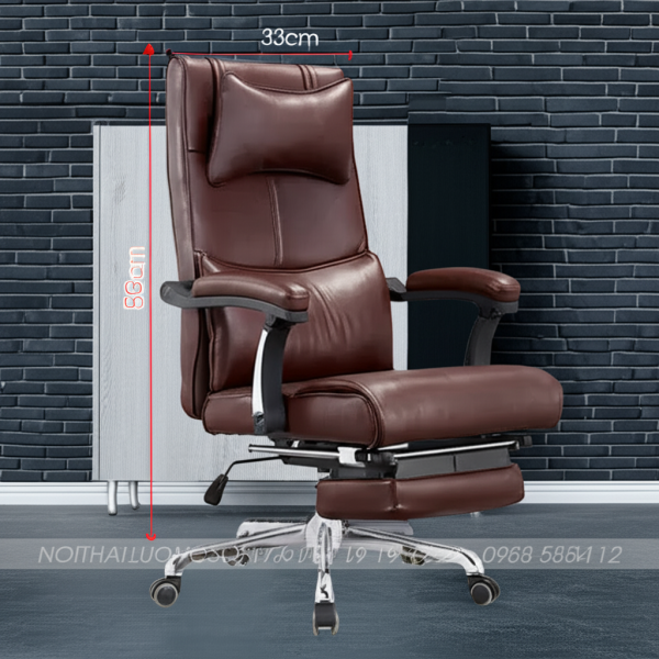 Ghế giám đốc da có ngả lưng gác chân G8178N