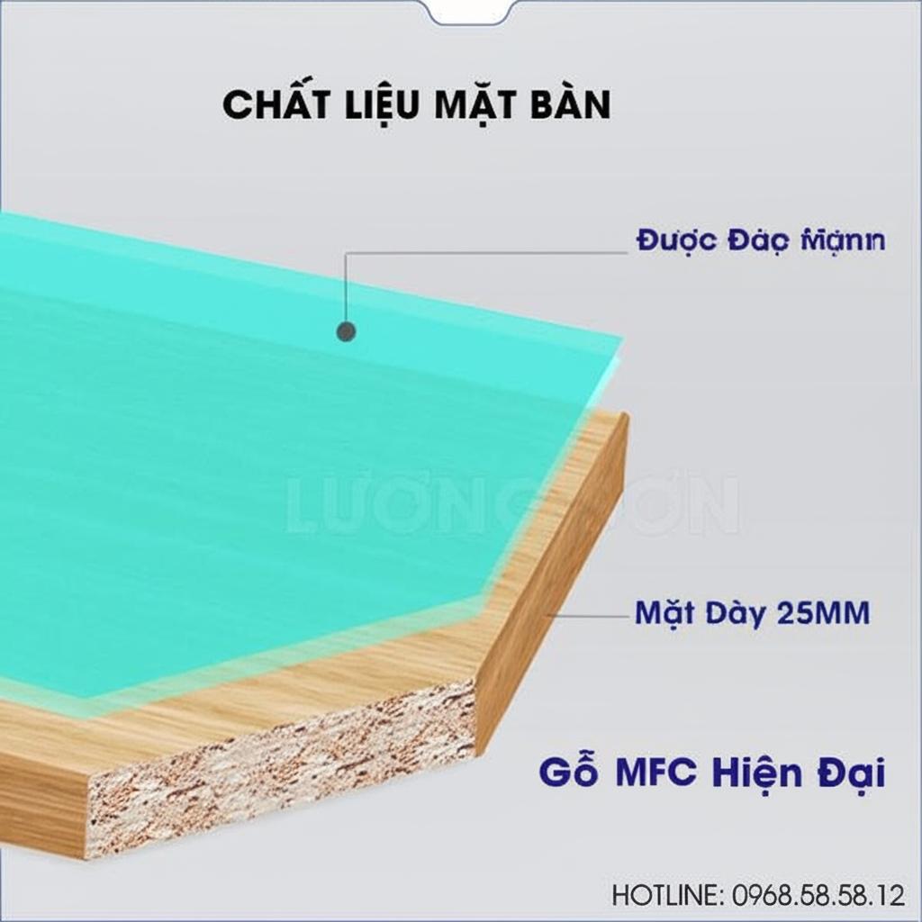 Bàn trưởng phòng Oval BGD56T - Thiết kế sang trọng, hiện đại