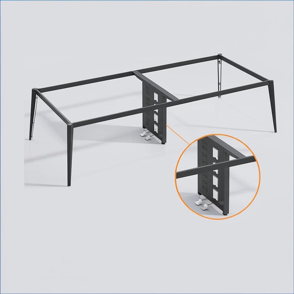 Bàn họp chân IMA 2m4 BH7224B-T