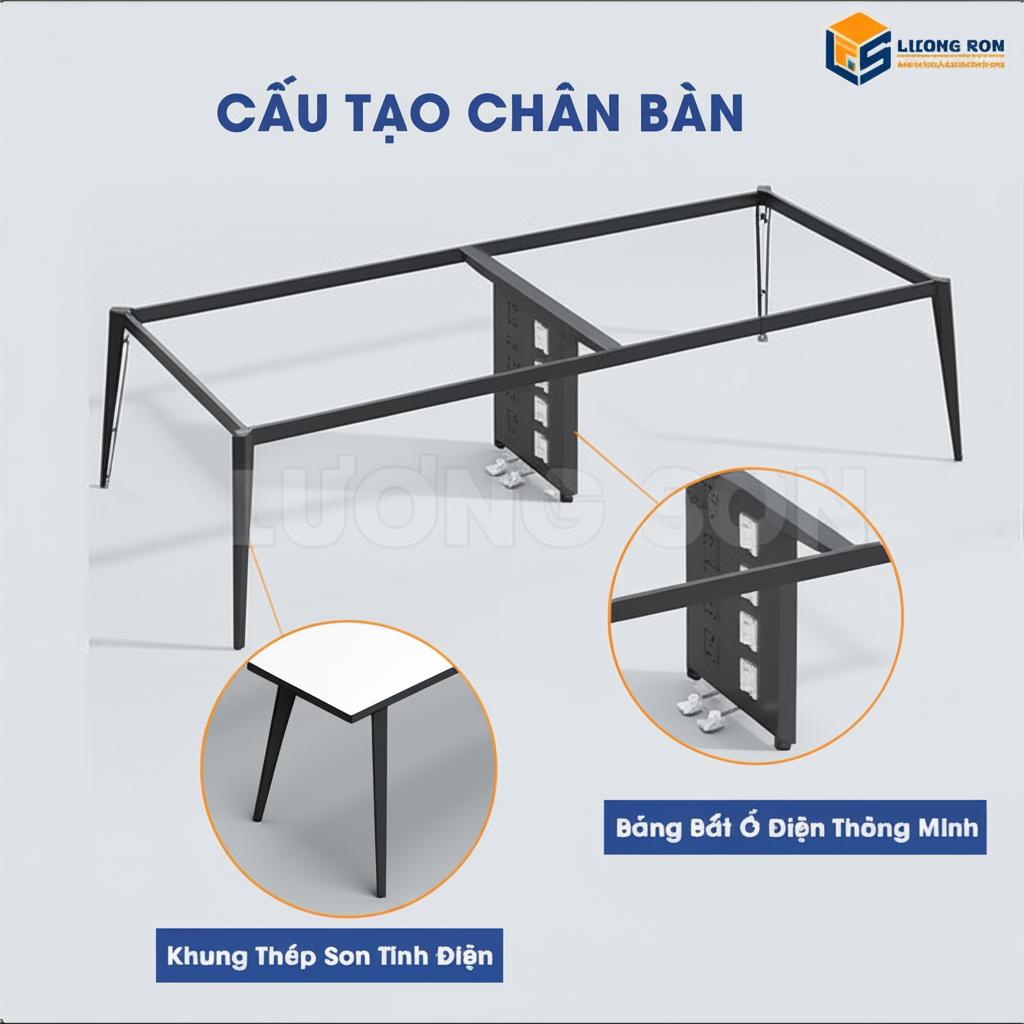 Bàn họp chân IMA 2m4 BH7224-D