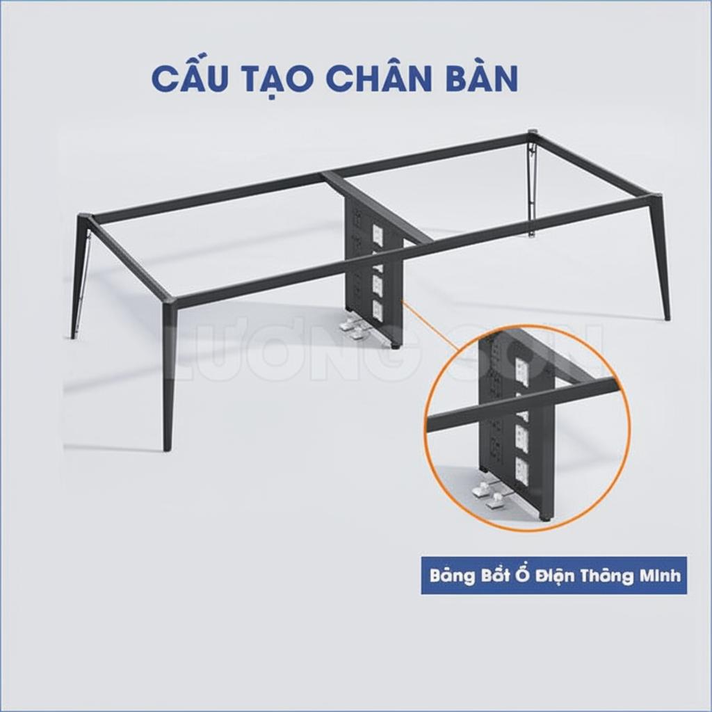 Mặt bàn họp gỗ MDF phủ Melamine cao cấp