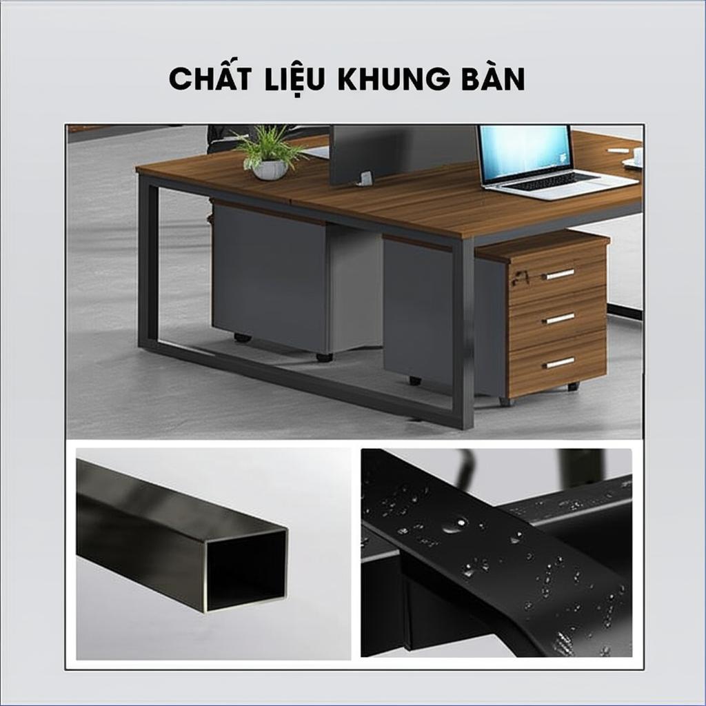 Chi tiết ổ cắm điện tích hợp trên bàn CB1124