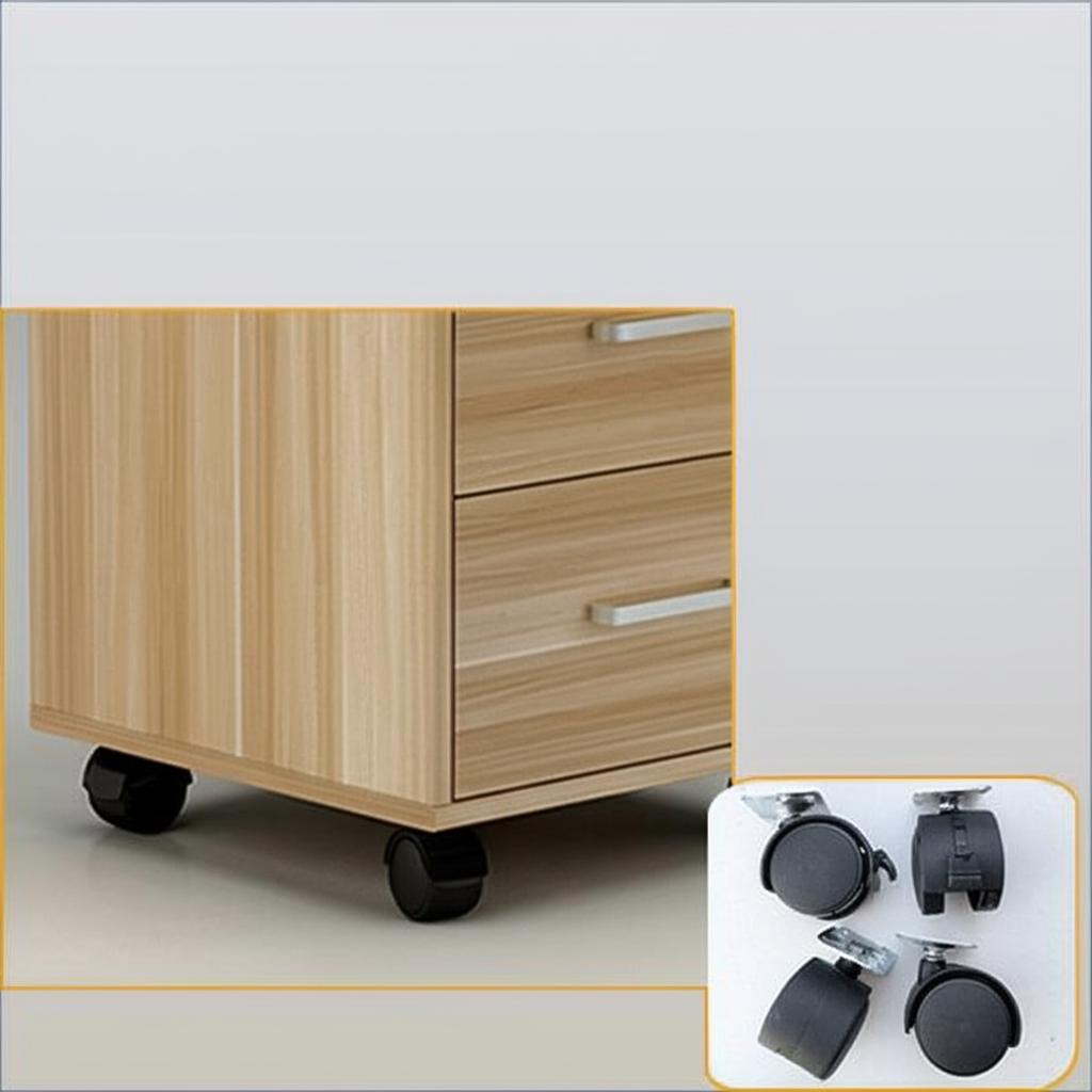 Hộc di động 2 ngăn kéo HT13V