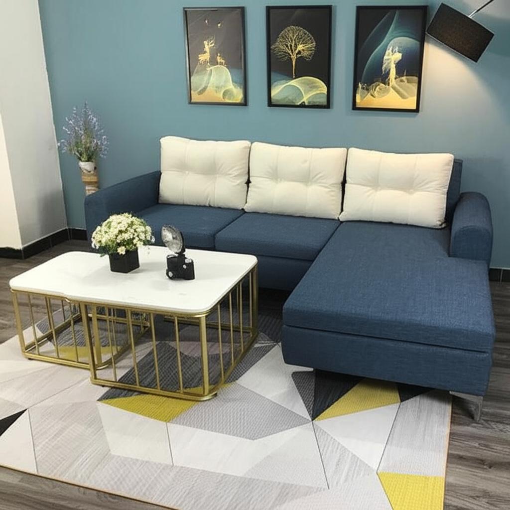 Sofa góc nỉ chữ L – SFG16