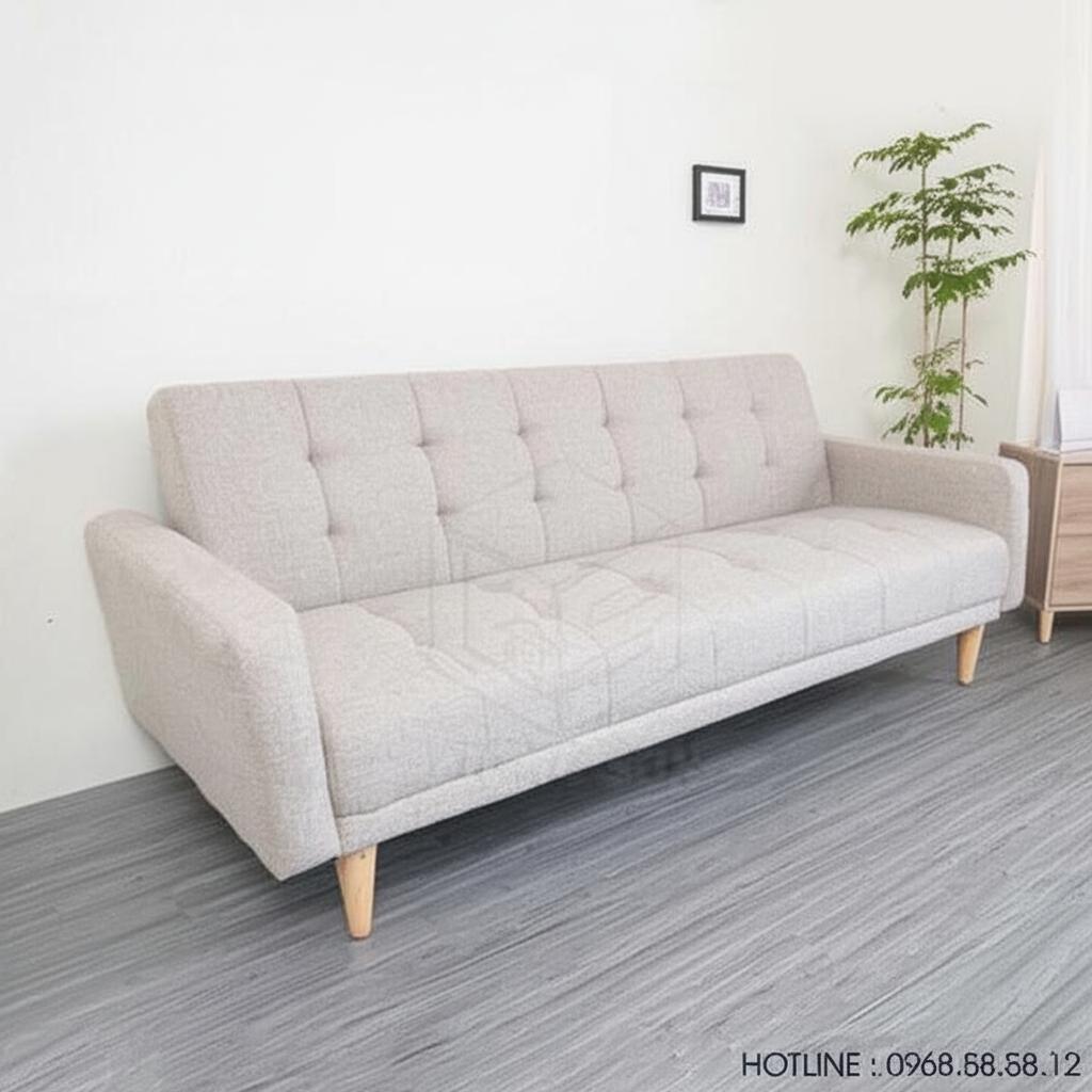 Sofa giường có tay màu ghi SFB03-G