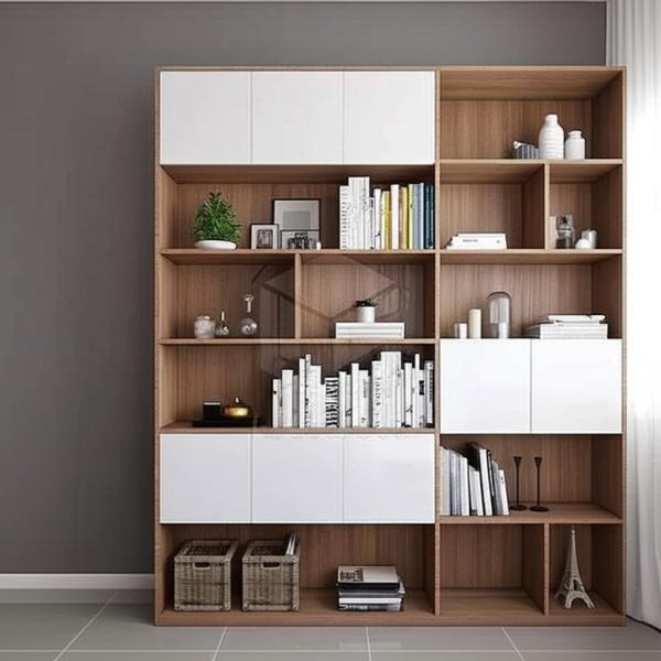 Tủ sách gỗ hiện đại KS22