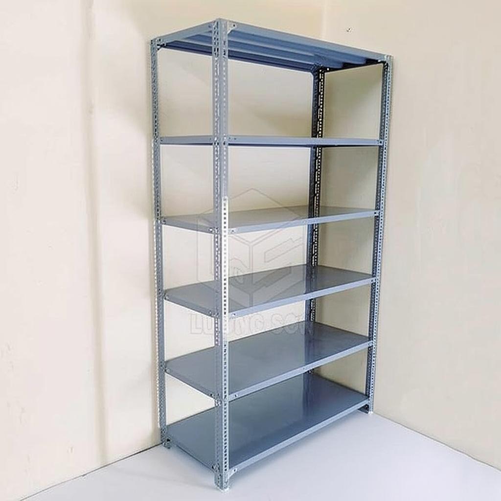 Kệ Sắt V Lỗ 6 Tầng R1m x C2m x S0.4m – KS03