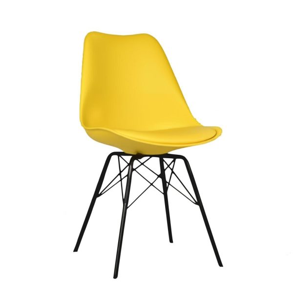 Ghế Eames mặt đệm chân sắt J5C
