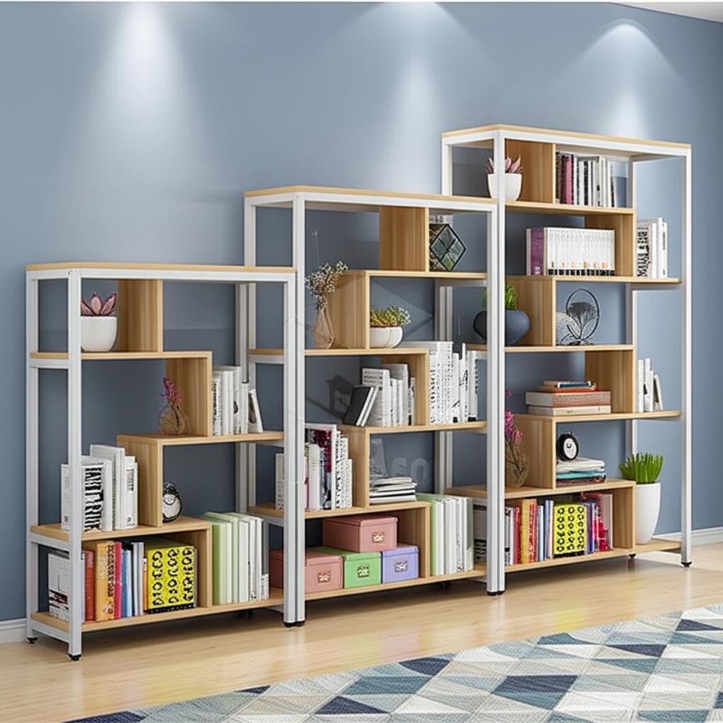 Kệ sách trang trí hiện đại KS27
