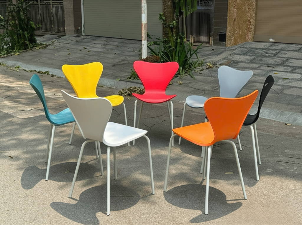 Ghế thiên nga GND16 - phối cảnh góc làm việc