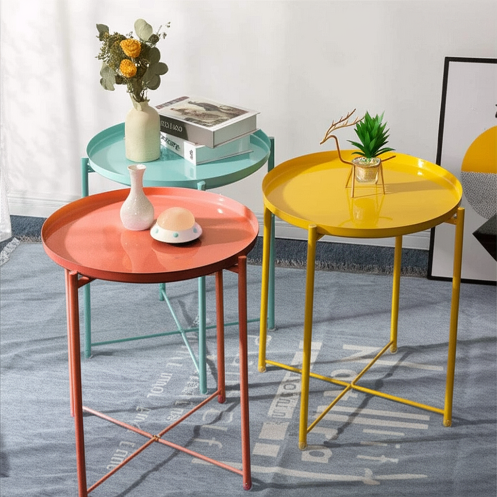 Bàn trà chanh BCF14 dễ dàng di chuyển với bánh xe