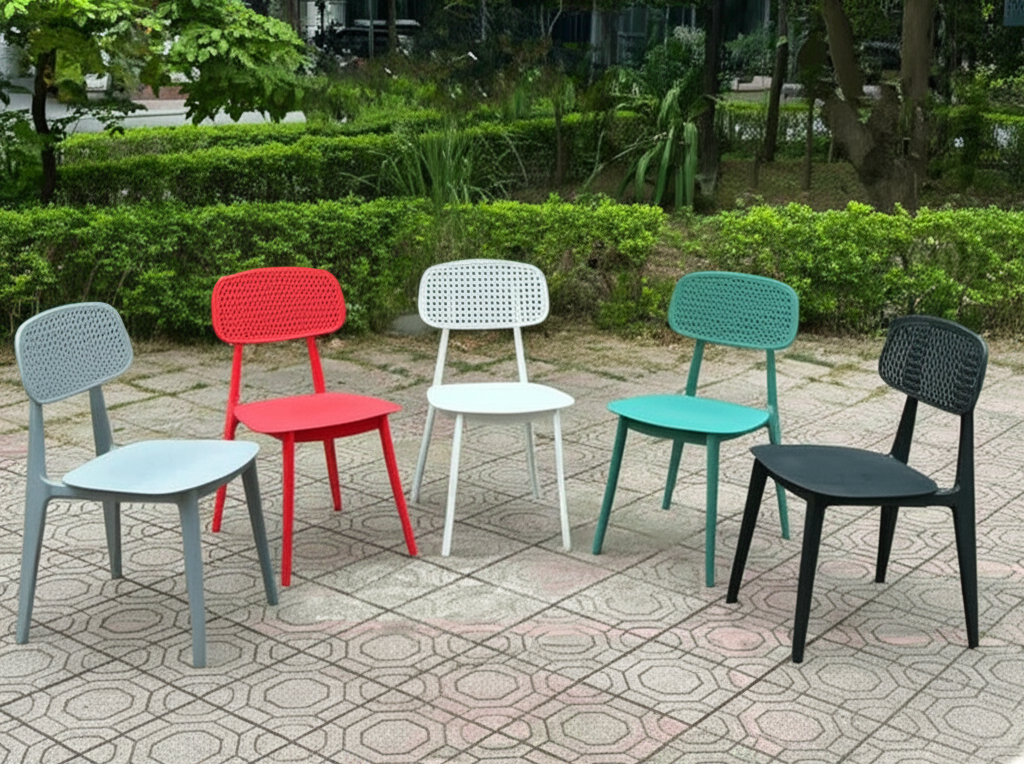 Ghế nhựa đúc Bunny tựa lỗ GND22