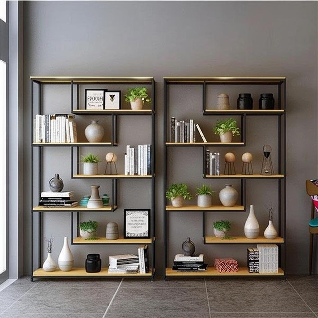 Phối cảnh kệ KS36 trong không gian thực tế