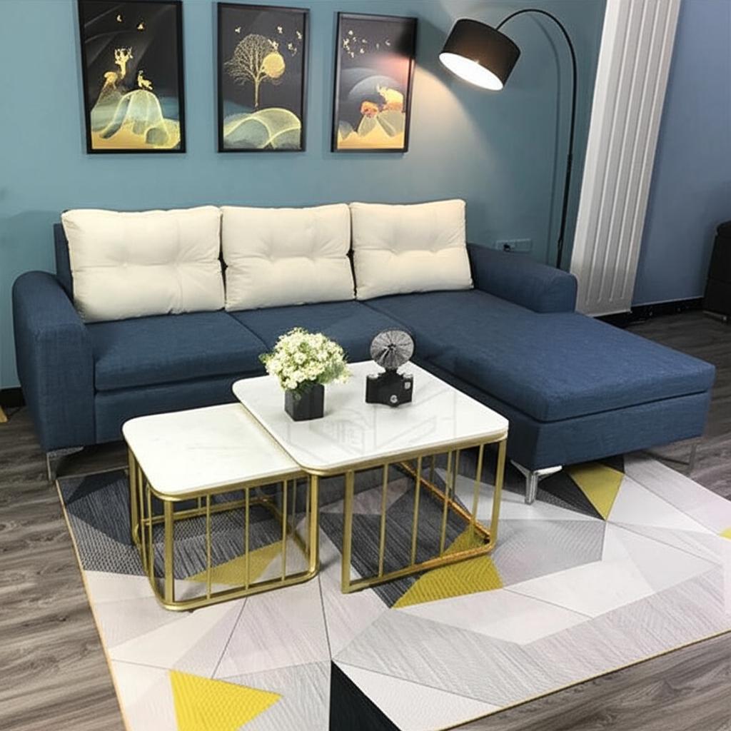 Sofa góc nỉ chữ L – SFG16