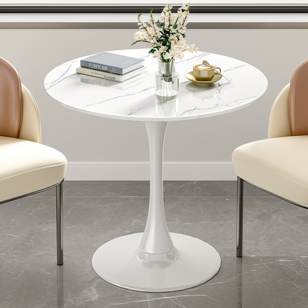 Bàn Tulip mặt giả đá D70 BCF02