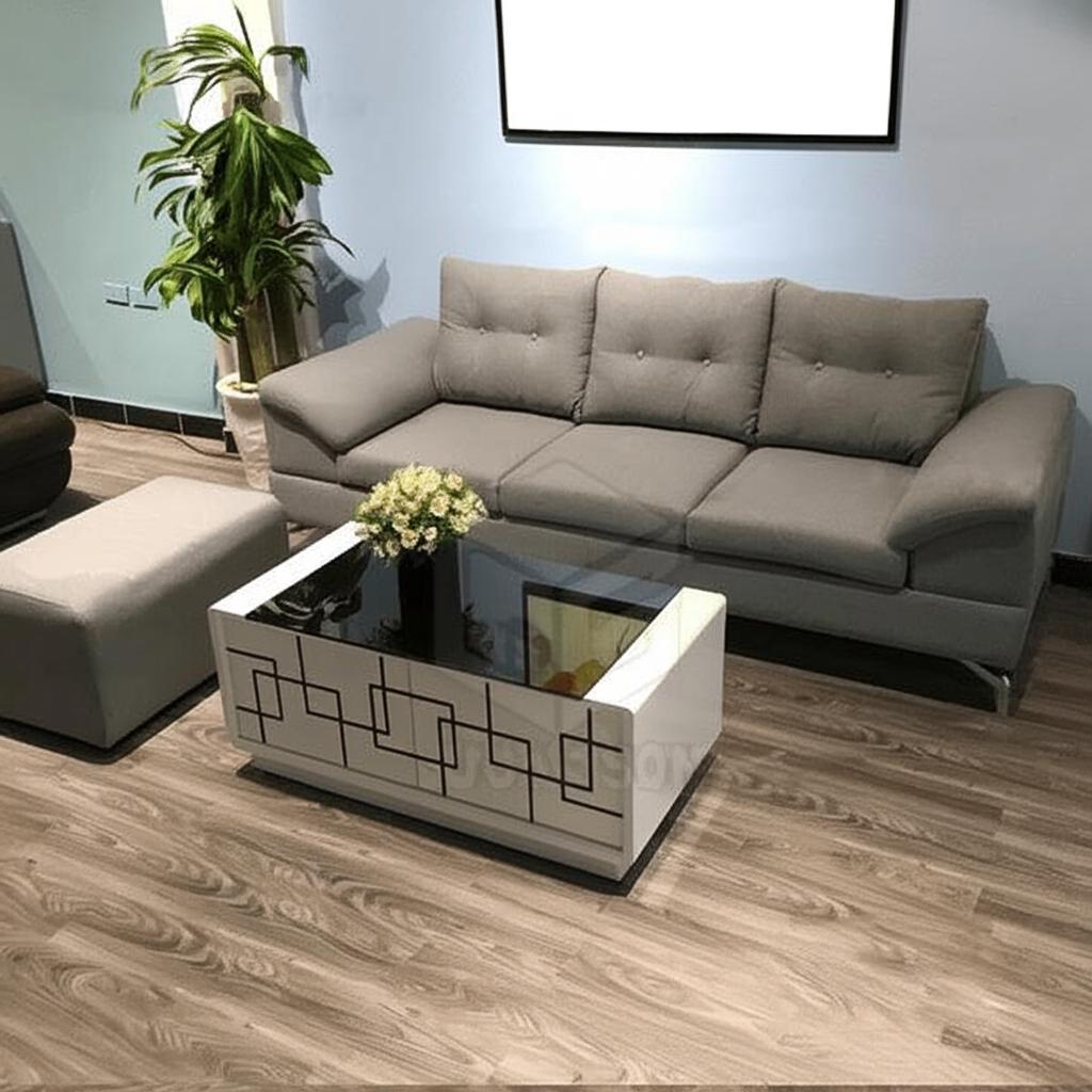 Sofa văng nỉ SFG22 trong không gian phòng khách
