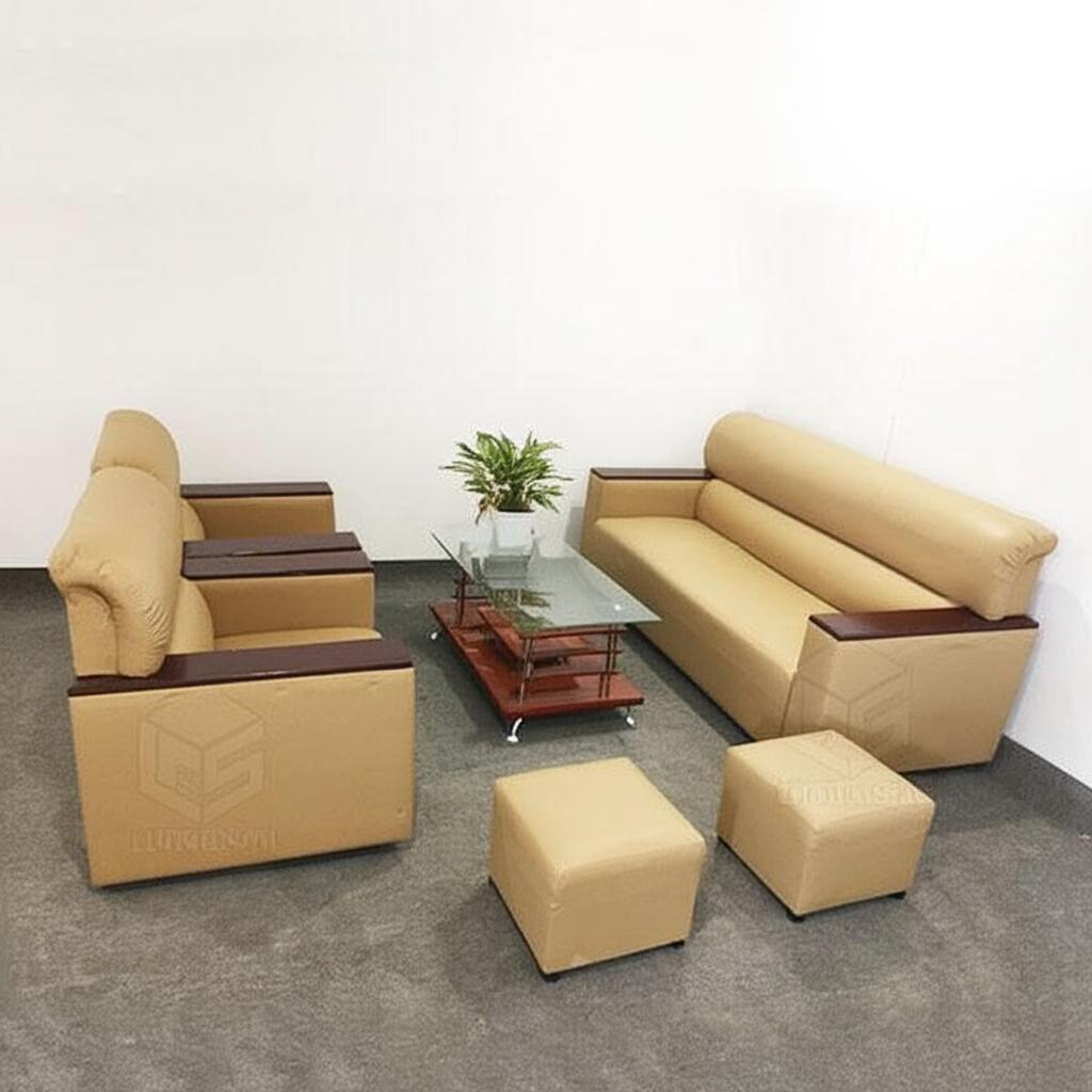 Sofa văn phòng kiểu Nhật da Cleo – SFD02