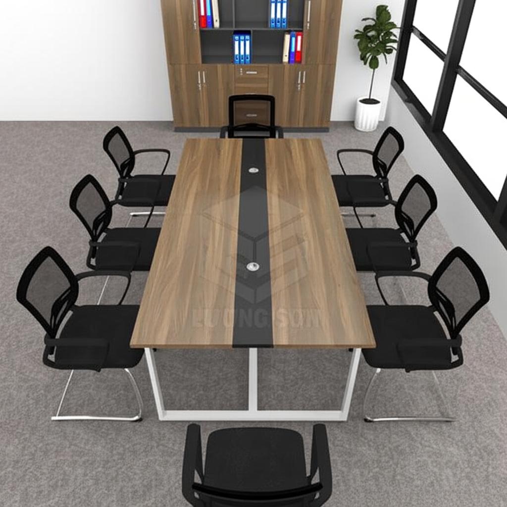 Bàn họp mặt dày 25mm chữ U 2m BH2620 3 Bàn họp mặt dày 25mm chữ U 2m BH2620