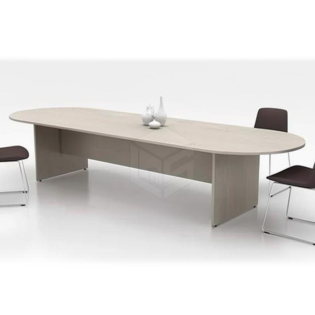 Bàn họp gỗ mặt Oval BH59X