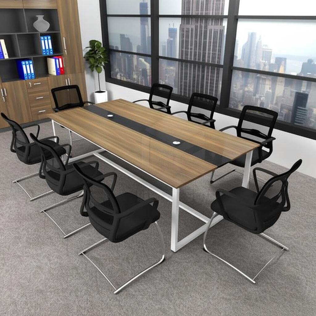 Bàn họp mặt dày 25mm chữ U 2m BH2620 2 Bàn họp mặt dày 25mm chữ U 2m BH2620