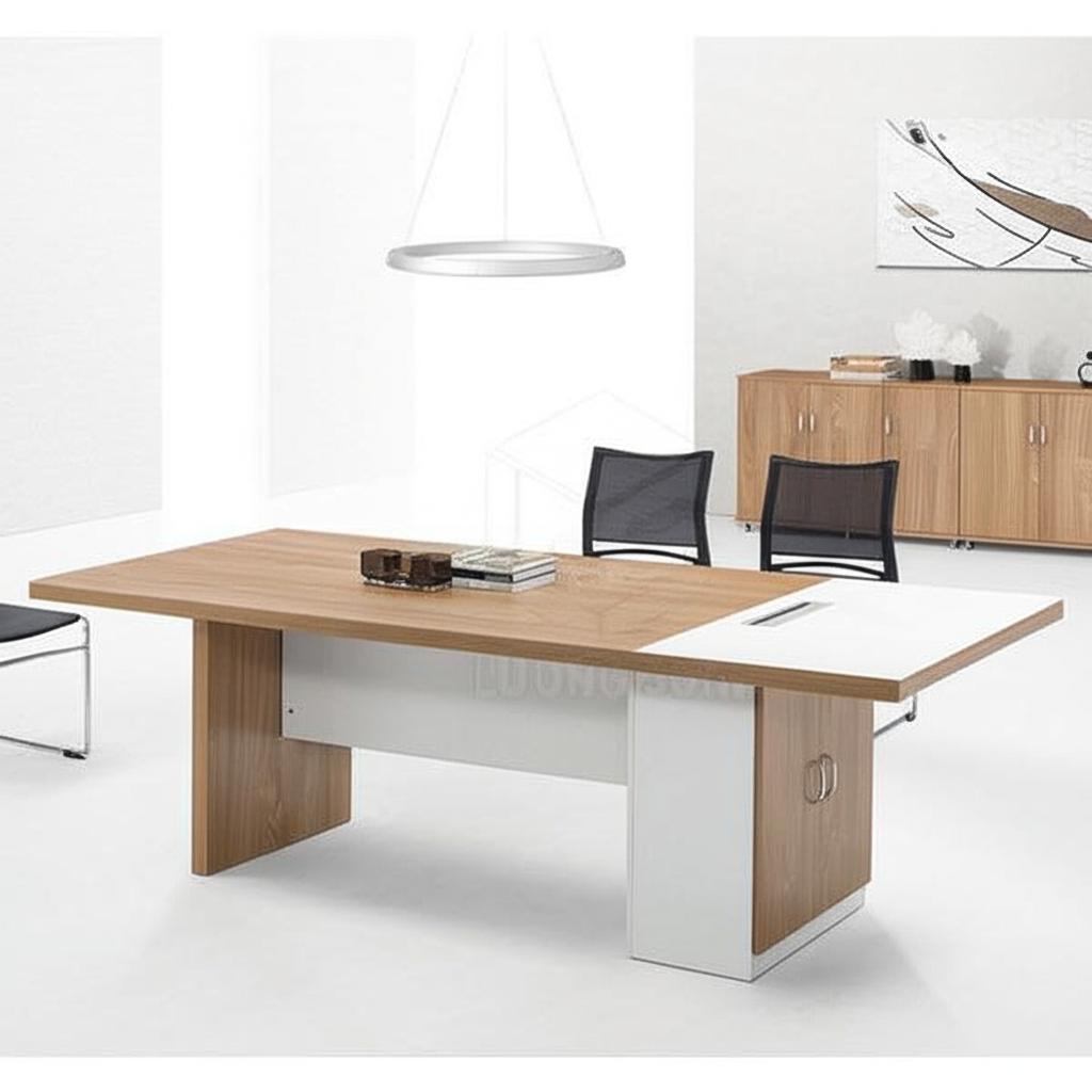 Bàn họp gỗ hiện đại 2m4 BH58