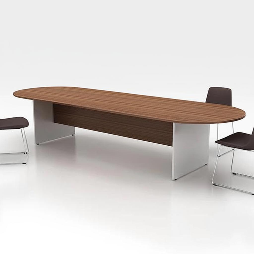 Bàn họp mặt hình Oval BH59N