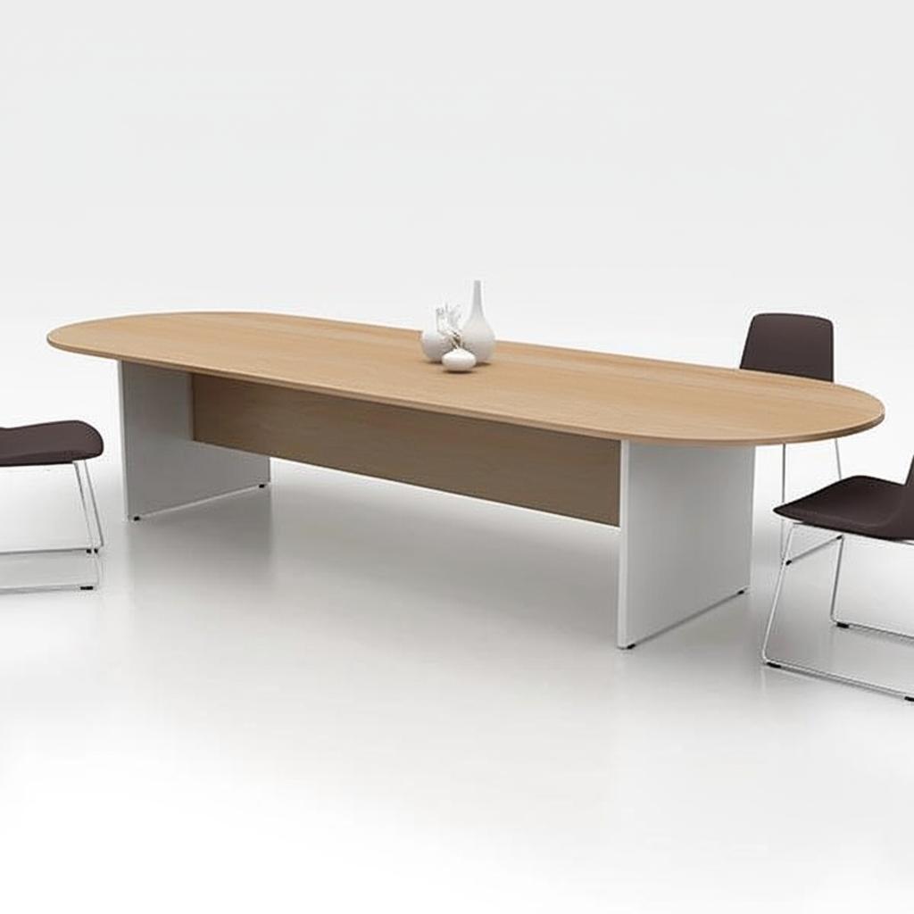 Bàn họp mặt hình Oval BH59V