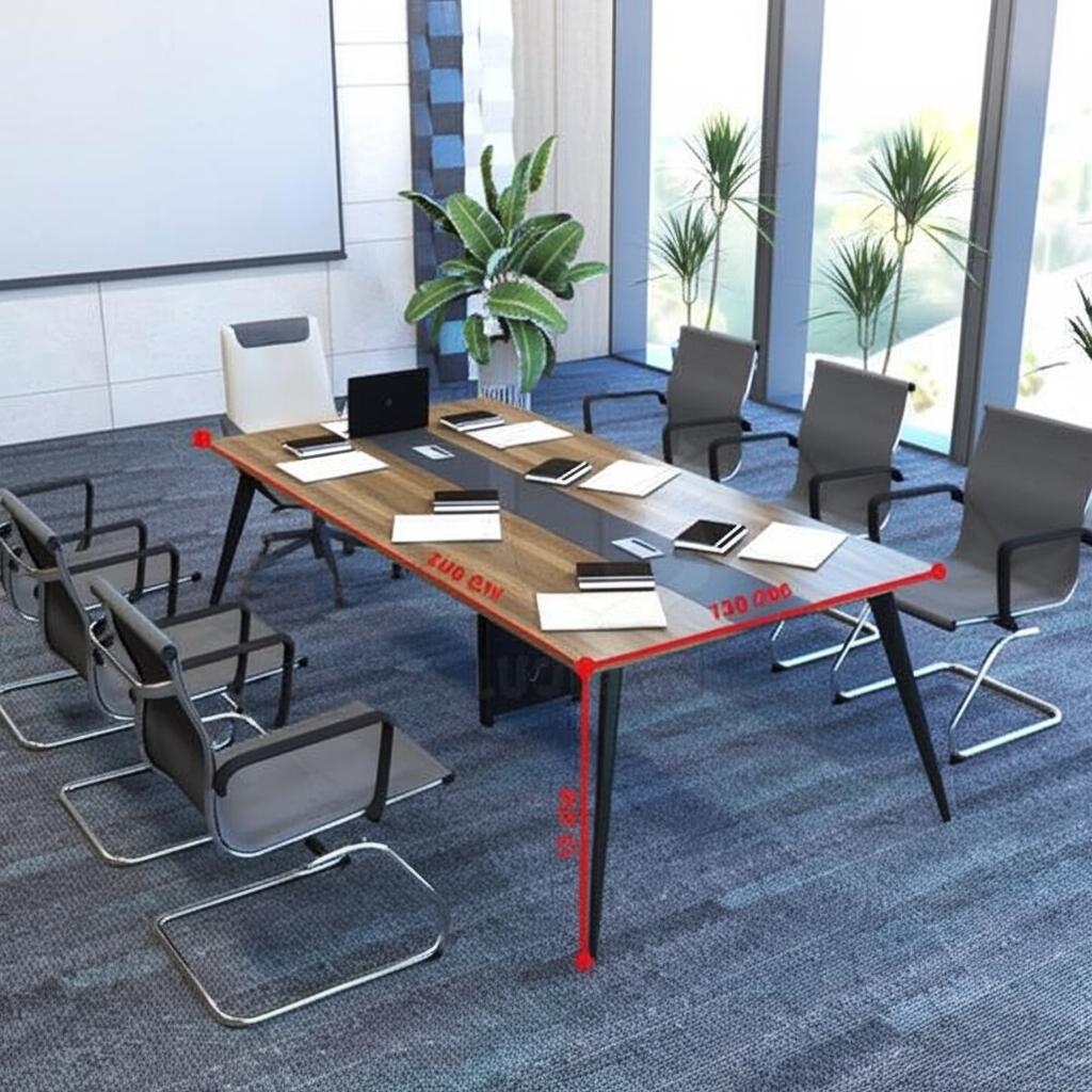 Bàn họp chân IMA 2m4 BH7224-D