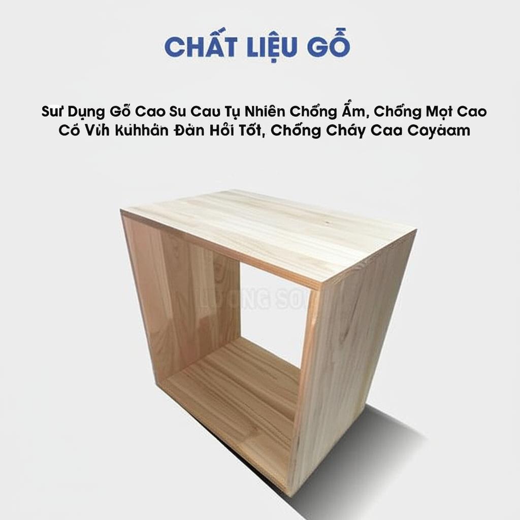 Kệ gỗ cao su 3 tầng – KG01
