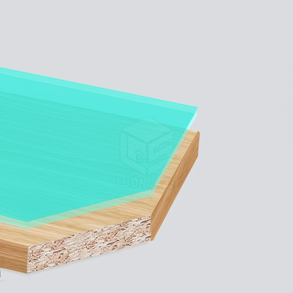 Chất liệu gỗ hệ tủ kệ KS30