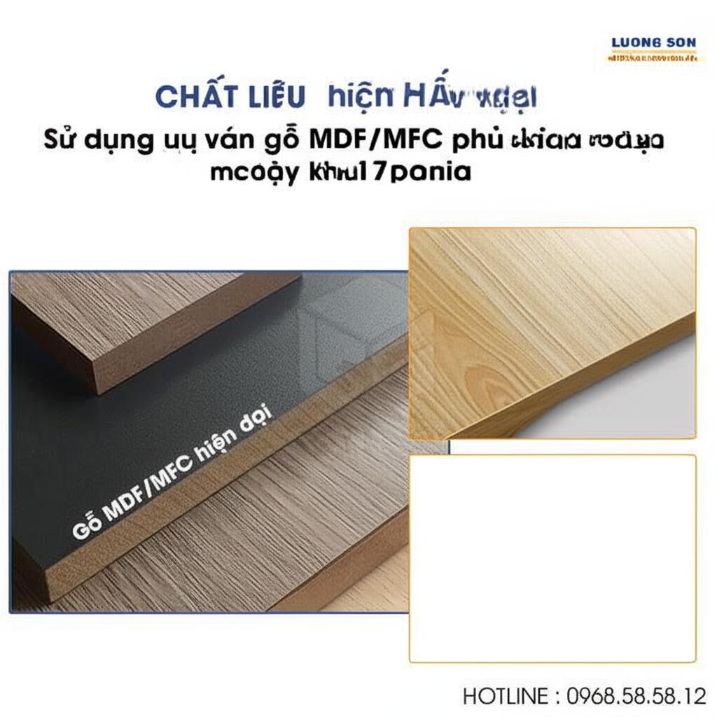 Chất liệu gỗ tủ phụ TP04