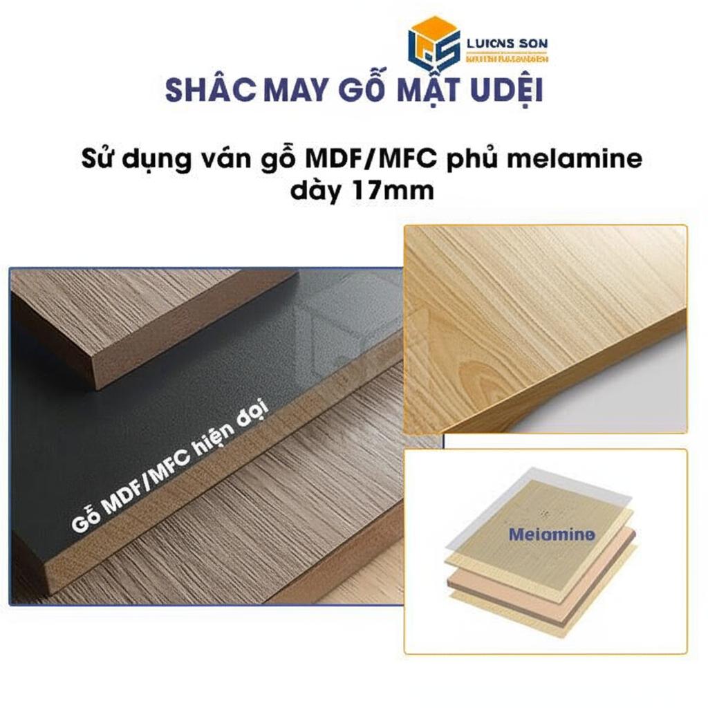 Chất liệu gỗ MDF lõi xanh chống ẩm - bền bỉ vượt thời gian