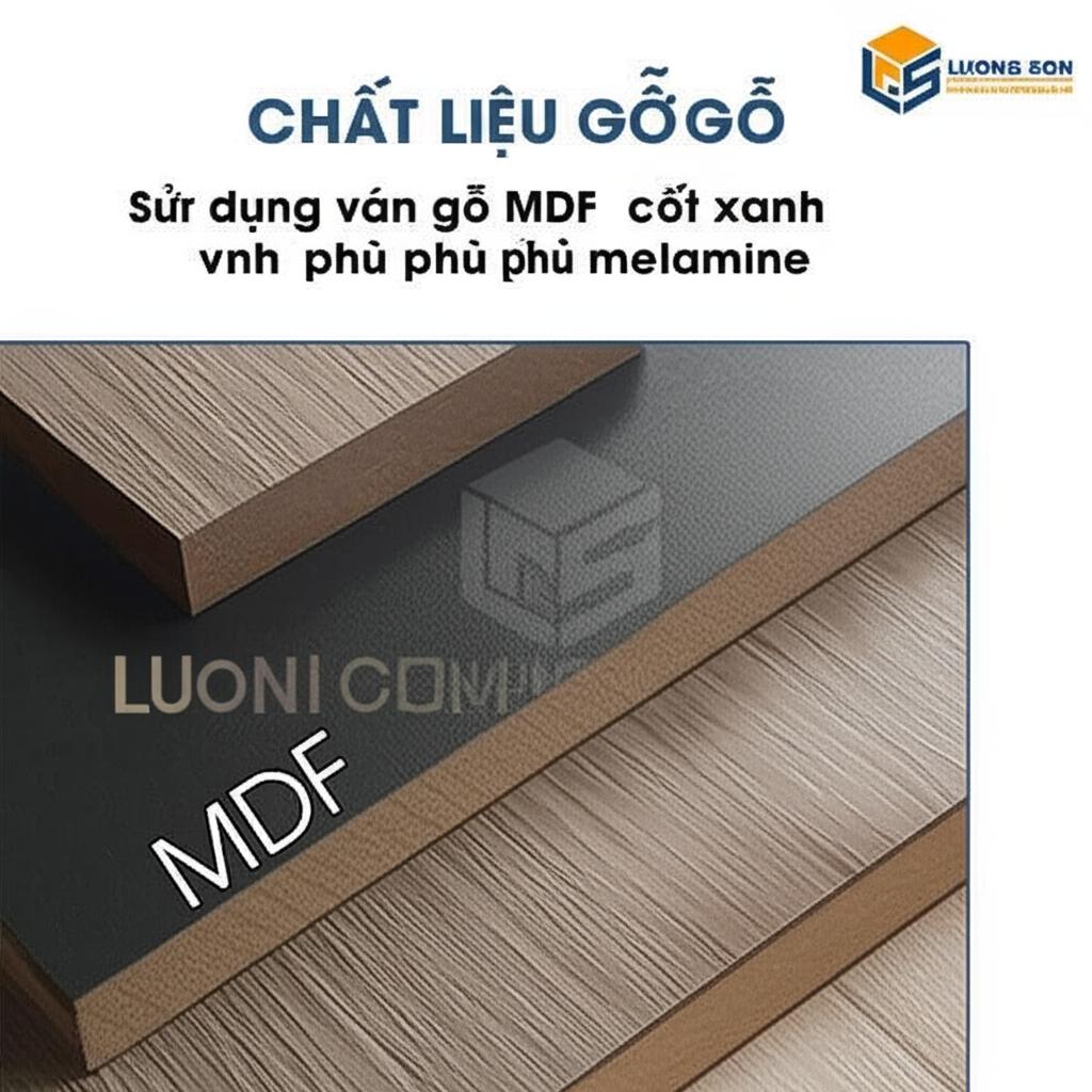 Chất liệu gỗ MDF cao cấp