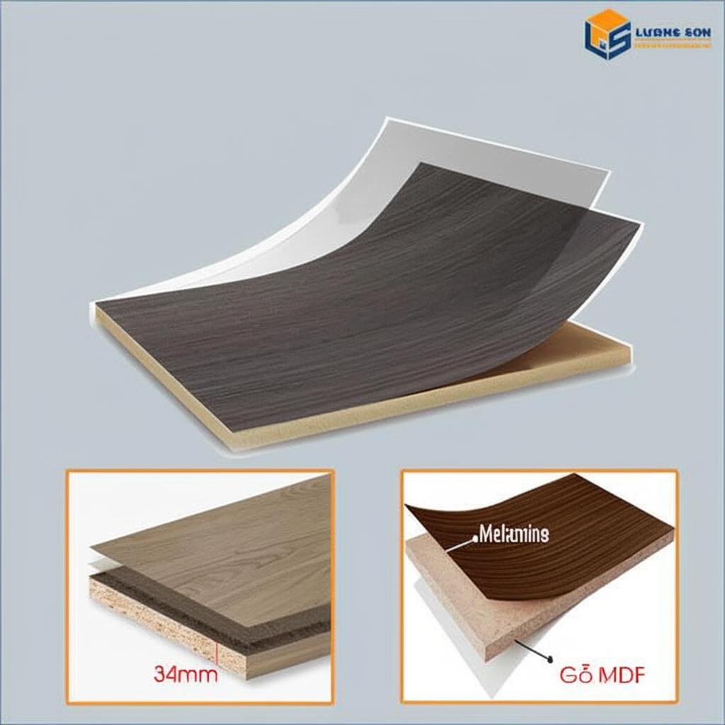 Chất liệu mặt bàn gỗ MDF phủ PU cao cấp
