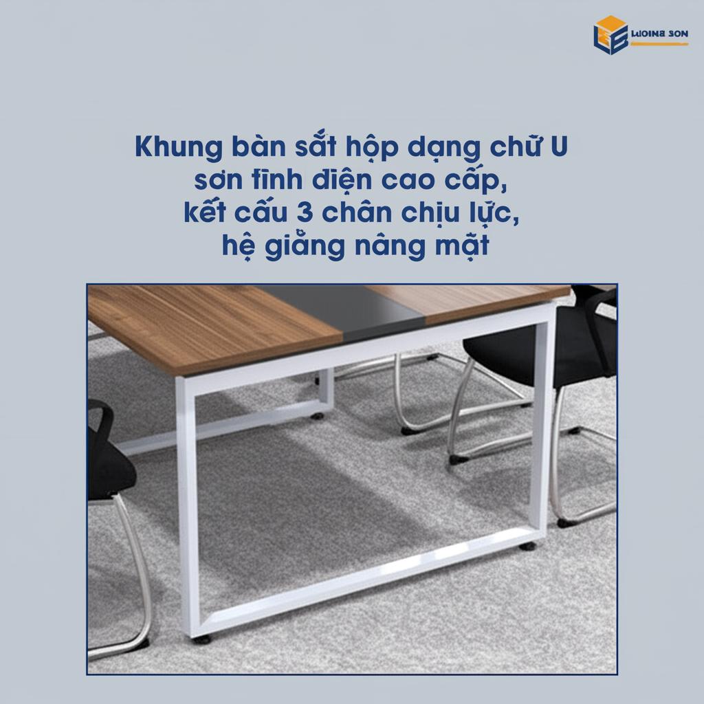 Chi tiết mặt bàn và chân bàn
