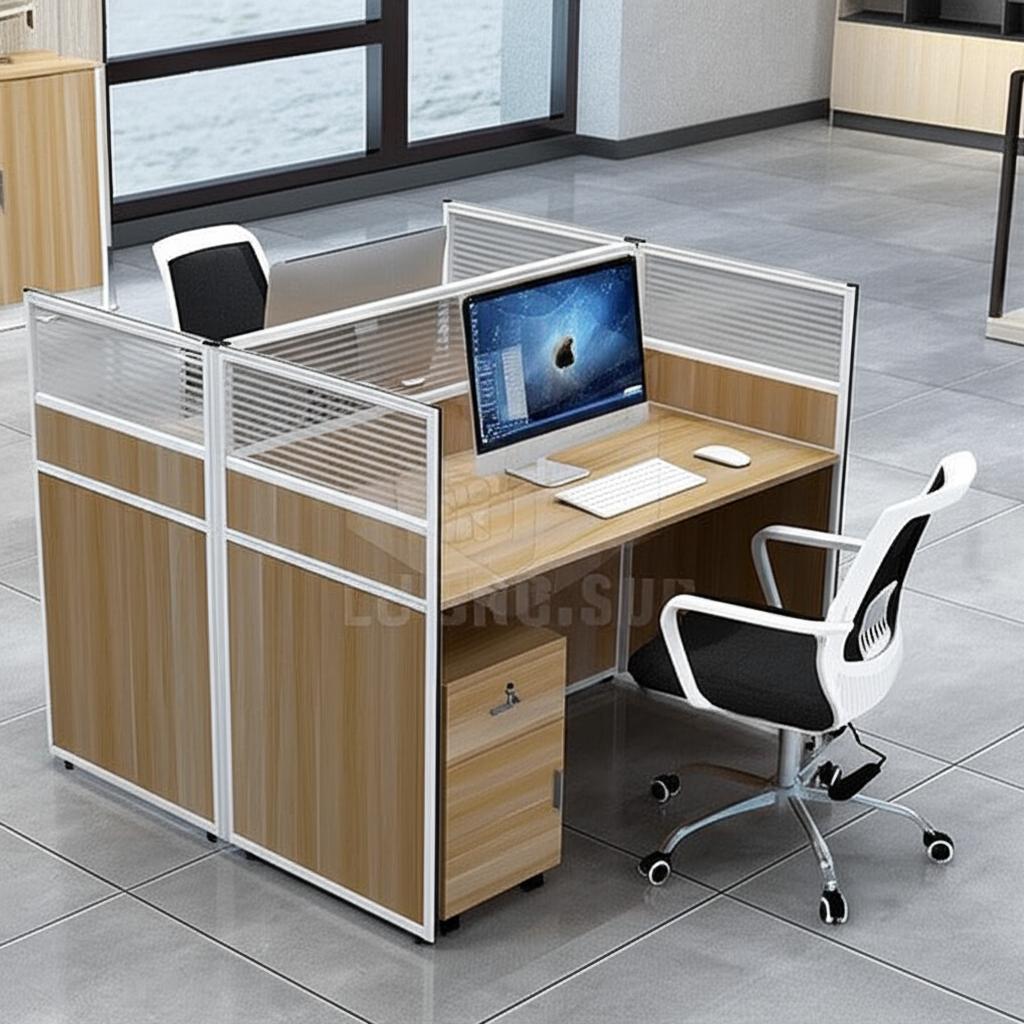 Cụm bàn 2 người CB1212 - Sự kết hợp hoàn hảo giữa gỗ và kính