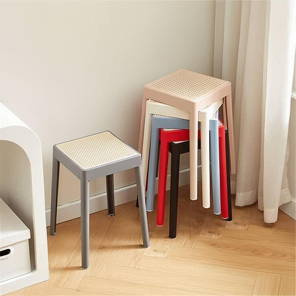 Ghế đôn mây GND08 Etovi - Chi tiết đan tay tinh xảo