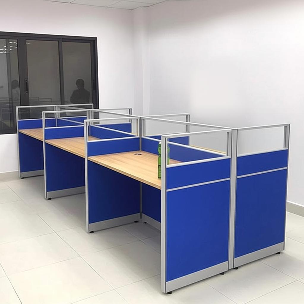 Vách ngăn nỉ kính VK03 trong không gian thực tế 5