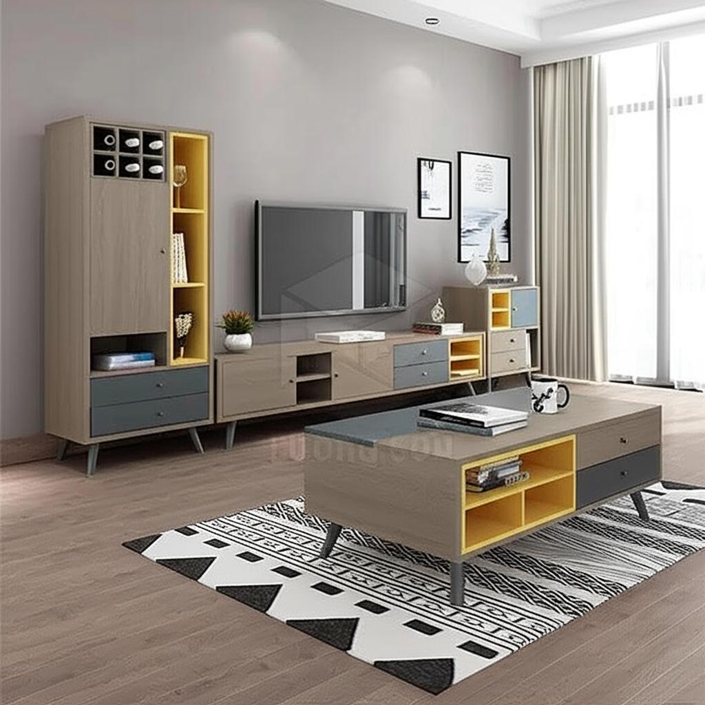 Combo kệ tivi và bàn trà – KTV20