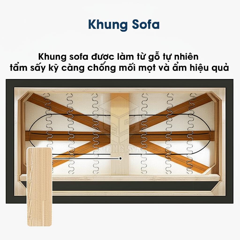 Sofa giường một lớp màu vàng SFB01-V