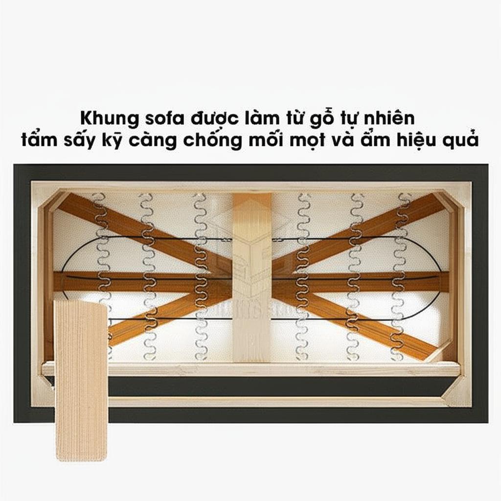 Khung sofa gỗ tự nhiên