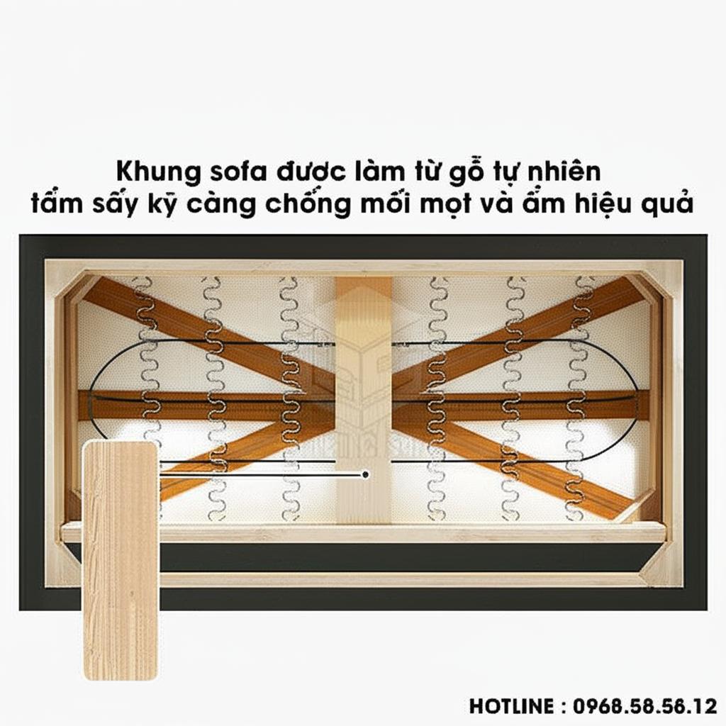 Khung ghế sofa văn phòng tiếp khách SVP01