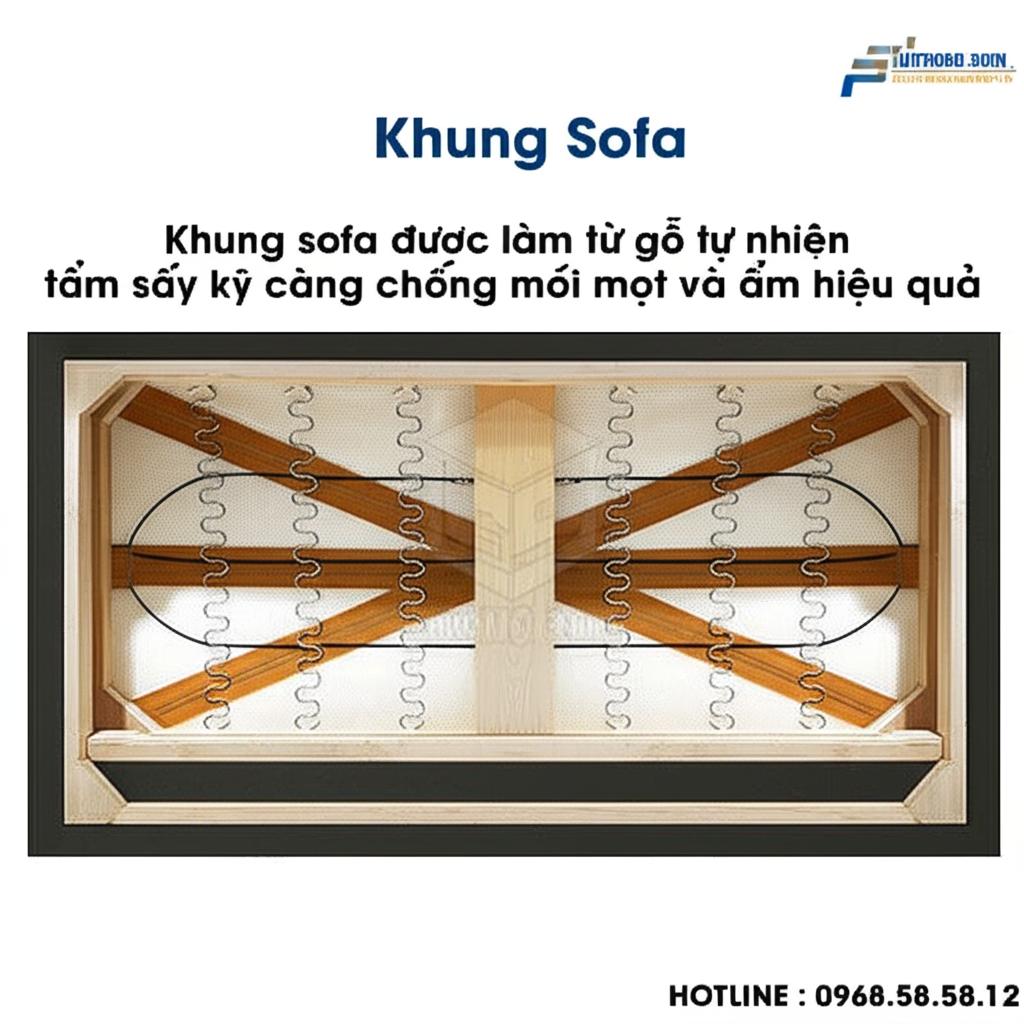 Cấu tạo khung sofa SFD13