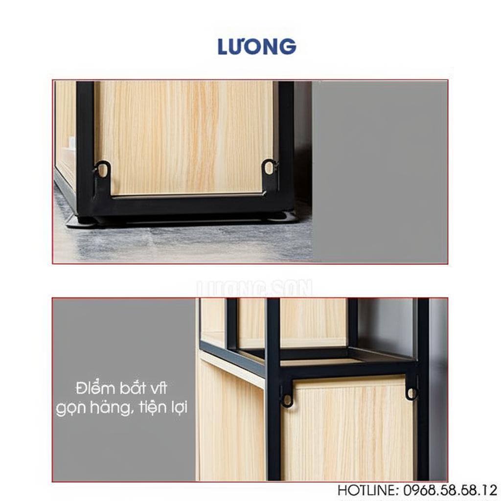 Khung sắt chắc chắn, thiết kế hiện đại