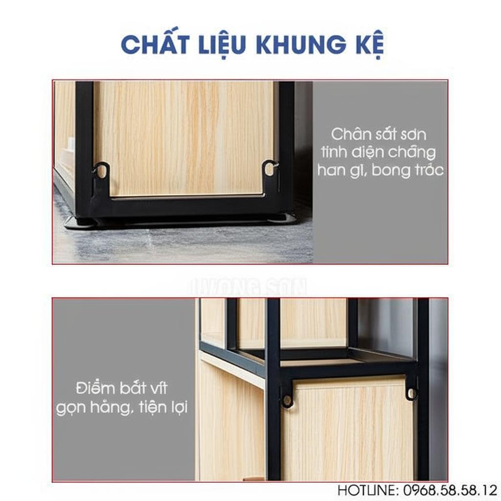 Kệ sách trang trí hiện đại KS27