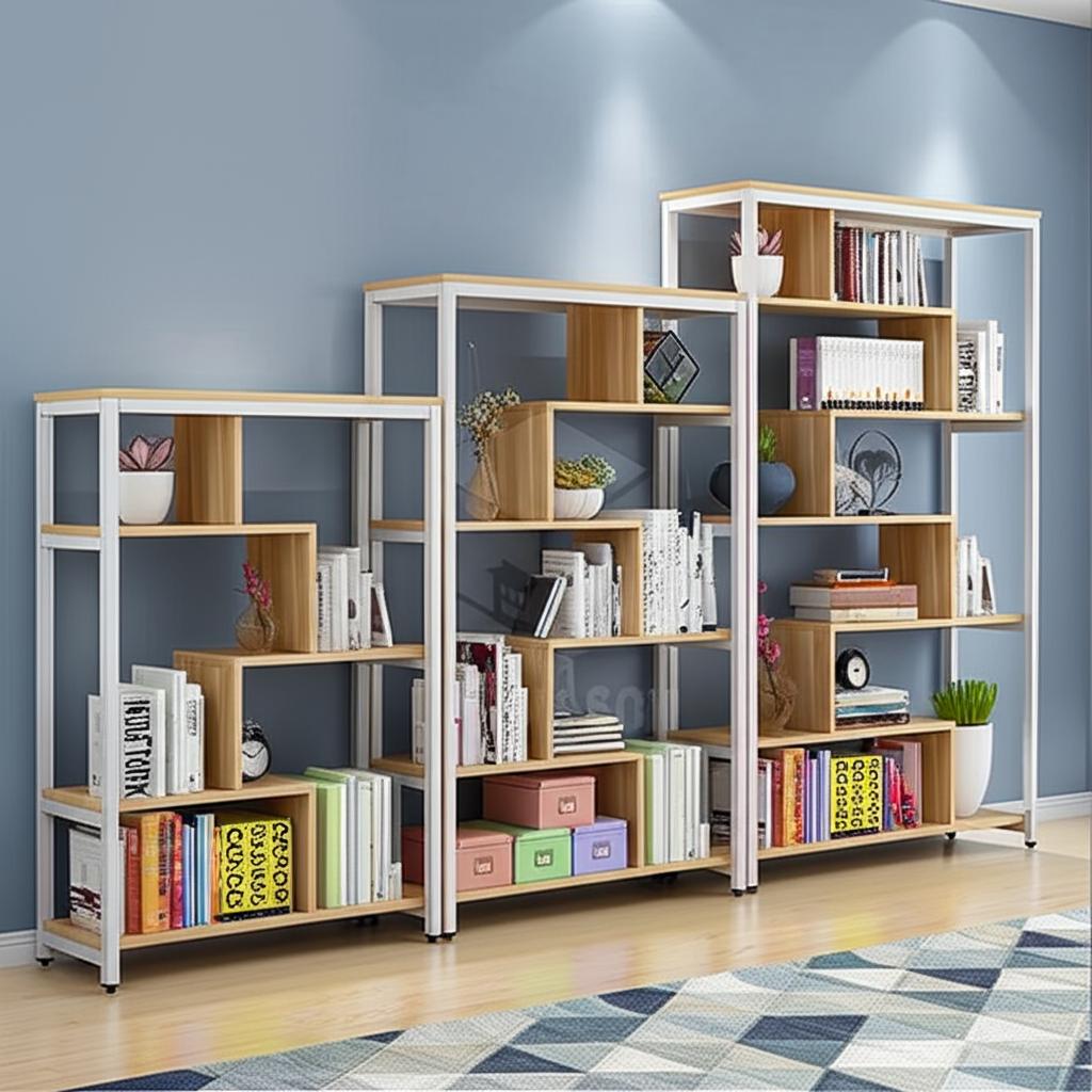 Kệ sách trang trí hiện đại KS27