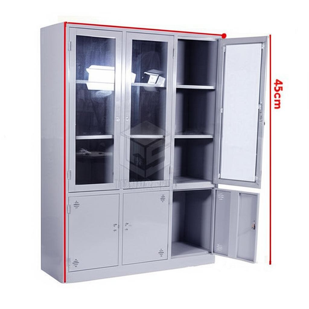 Tủ Sắt Văn Phòng Cánh Kính Etovi K7 – TS07